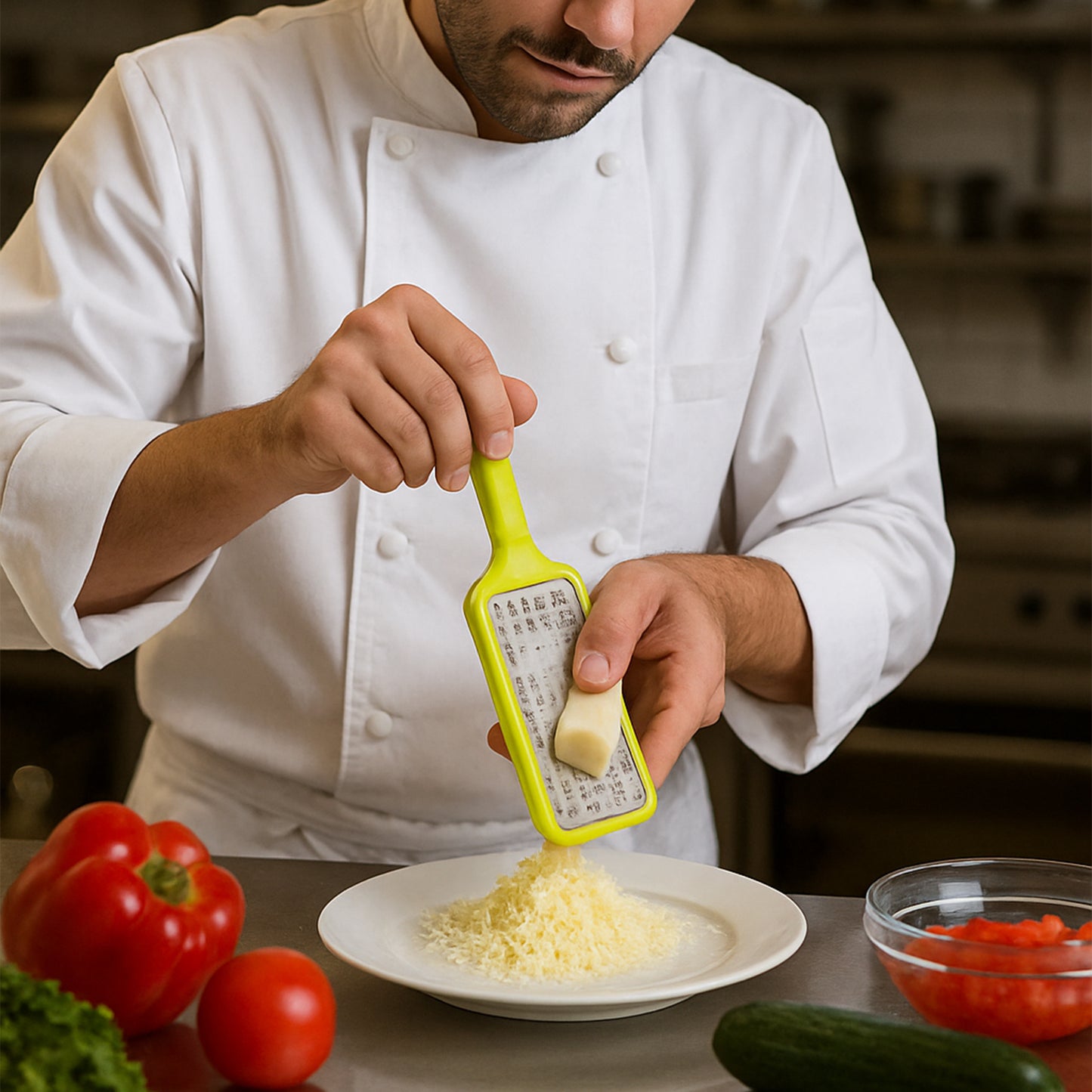 Stainless Steel Vegetables  Fruits Shredder For Kitchen Cheese Grater (1 Pc)