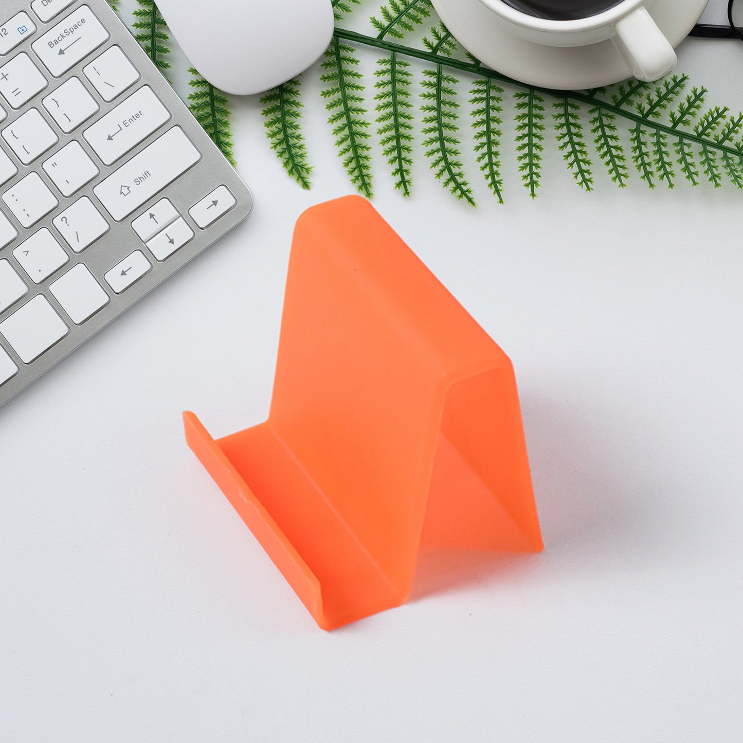 Durable Plastic Mobile Phone Stand With Angled Support (1 Pc  Mix Color)