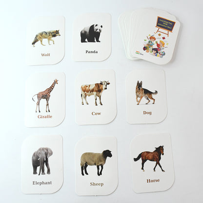 Kidkraft 32-piece Animal Flash Cards Set