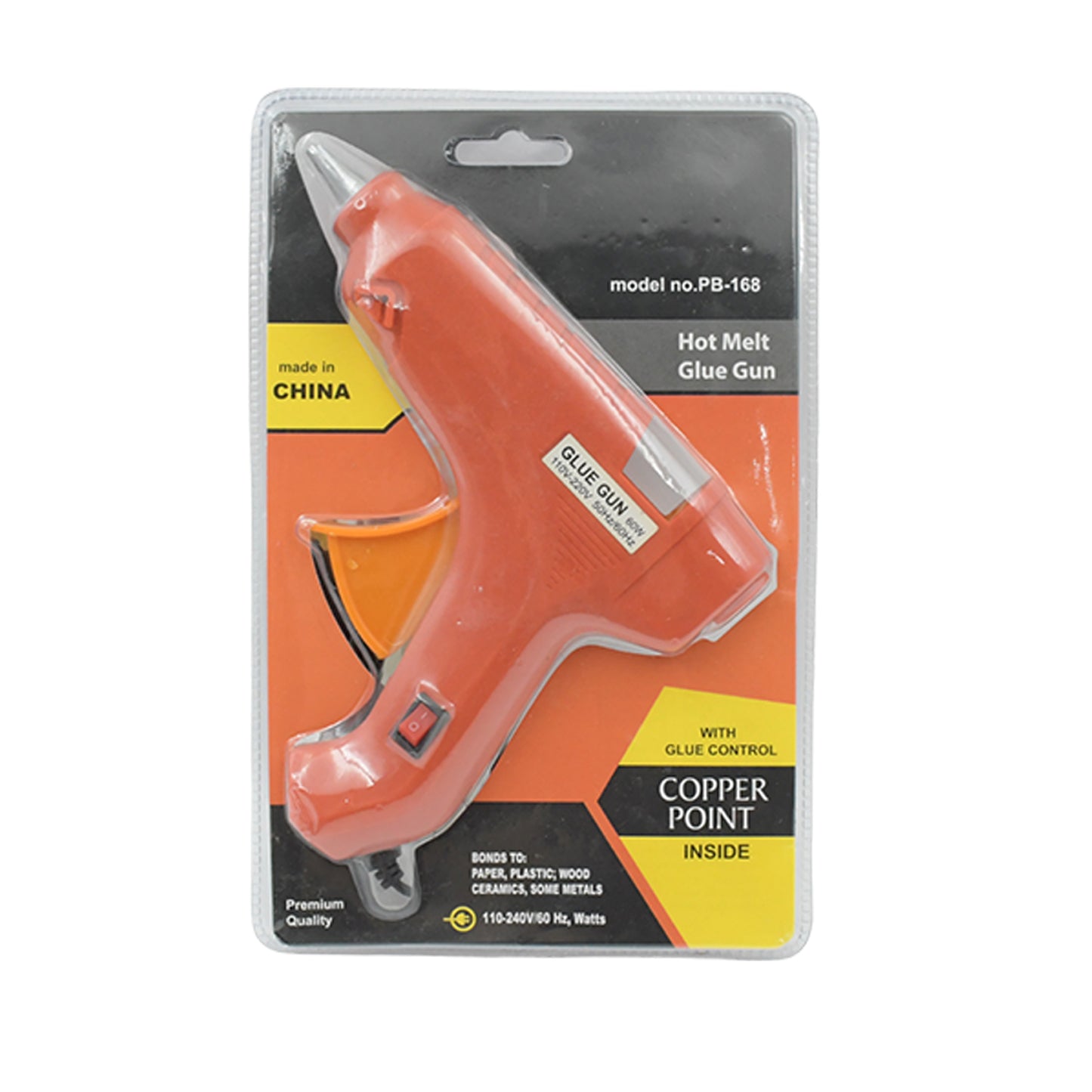 0492 Professional 60 Watt With 5 Pcs Hot Melt Glue Stick  Onoff Switch Electric Tool Hot Melt Glue Gun For Multi Use(1 Pc)