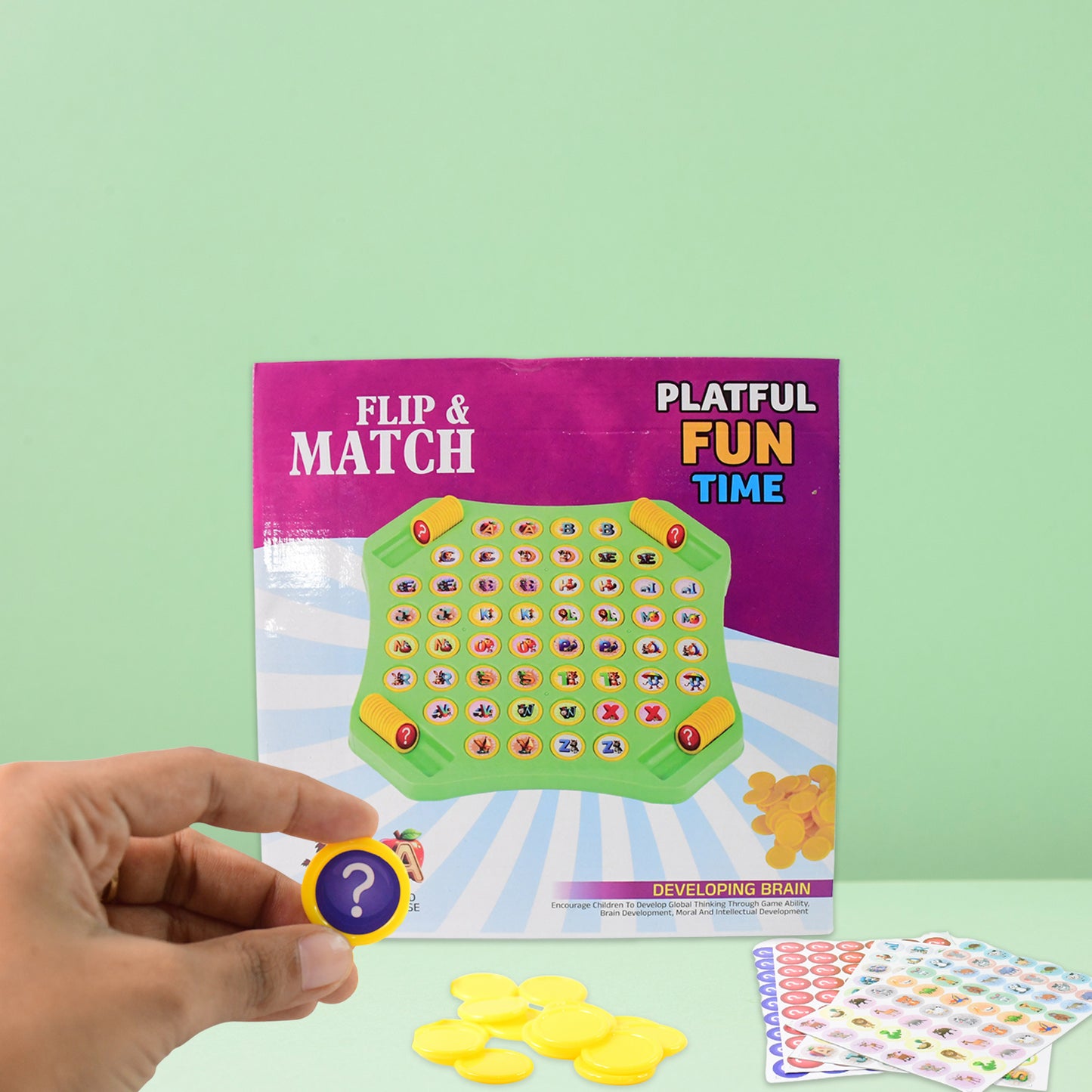 Flip  Match Educational Puzzle Game Toy (1 Set)