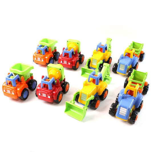 Funwoods Itsy Bitsy Construction Vehicle Toy Set For Kids - (8 Pc)