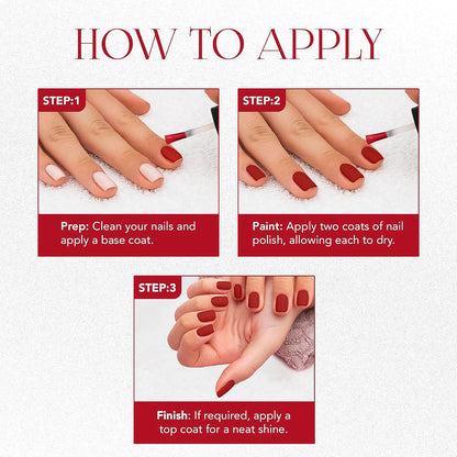 Og Beauty Red Carnival Mattify Nail Paint (10 Ml  1 Pc)