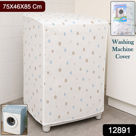 12891 Washing Machine Cover Tumble Dryer Cover Sun Protection Dustproof Washing Machine Protective Cover (75x46x85 Cm)