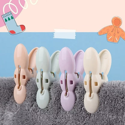 Clothes Drying Rope With Multipurpose Cloth Clips (1 Set)