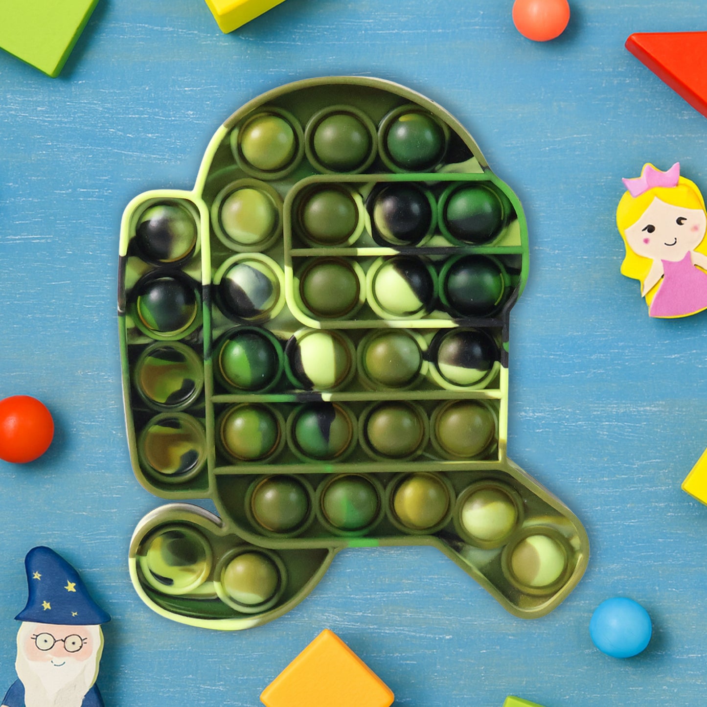 Premium Cartoon Shape Silicone Pop It Fidget Toy (1 Pc)