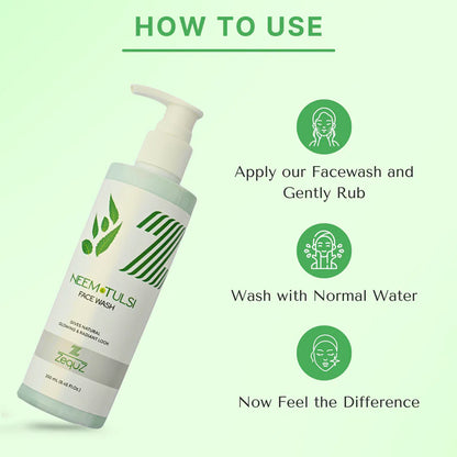 Zequz Neem  Tulsi Face Wash - (1 Pc  250 Ml)